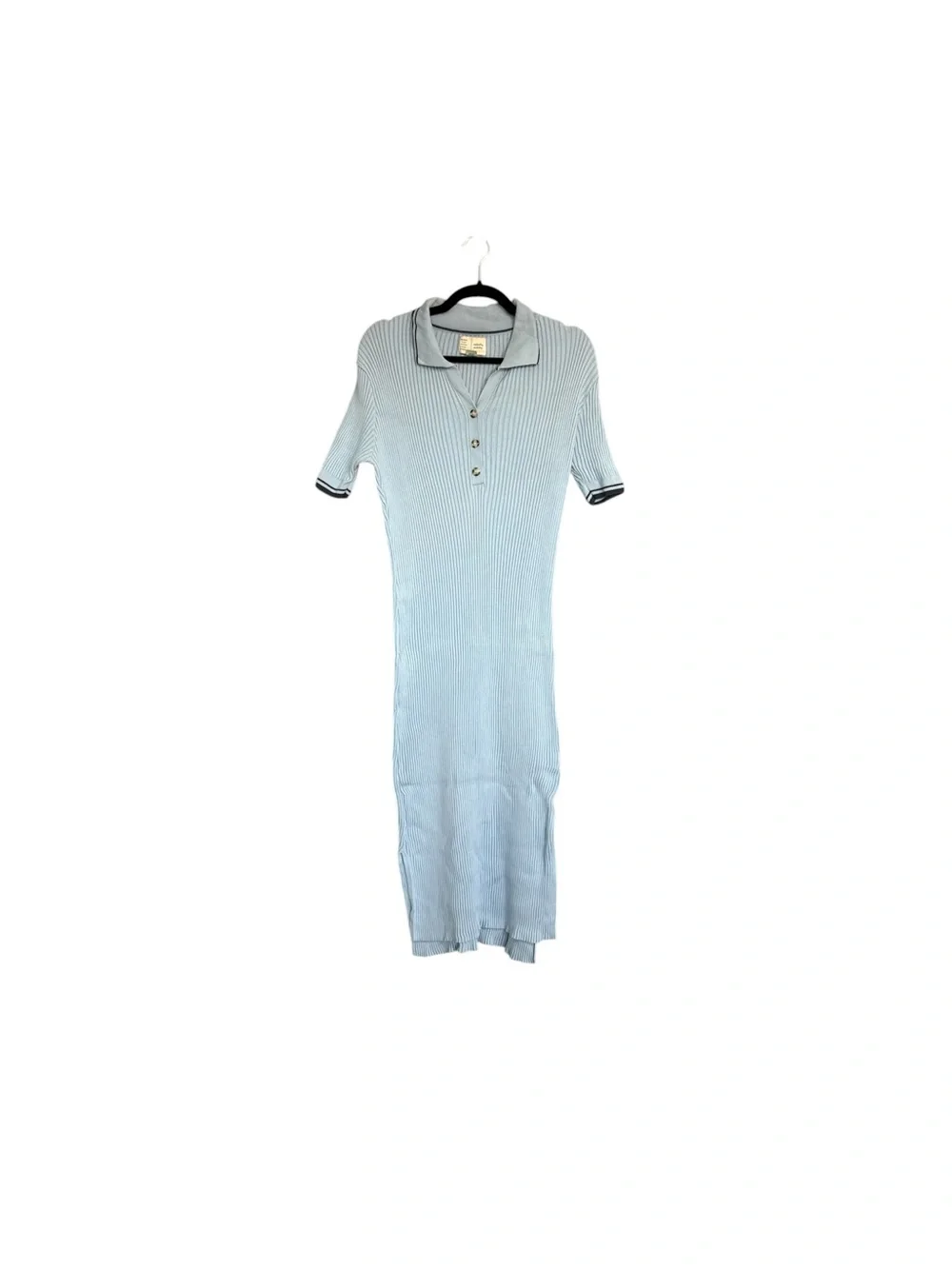 Saturday Sunday by Anthropologie Ribbed Polo Sweater Midi Dress